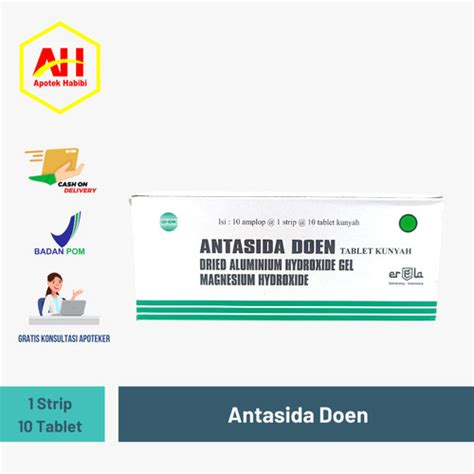 Jual Antasida Antasid Antasidun Antasidoen Doen Strip Isi Tablet