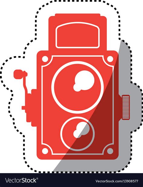 Vintage Retro Videocamera Royalty Free Vector Image