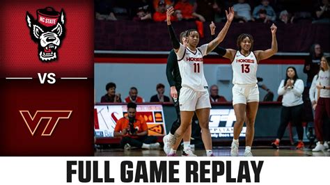 Nc State Vs Virginia Tech Full Game Replay Acc Womens