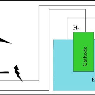schematic diagram  green hydrogen production  scientific