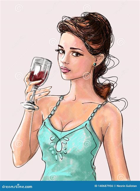 Girl With Wine Girl And Wine Young Woman Beautiful Woman Drinking Wine Wine Glass Wine