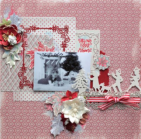 Christmas Presents Scrapbook Layout With Elena Spellbinders