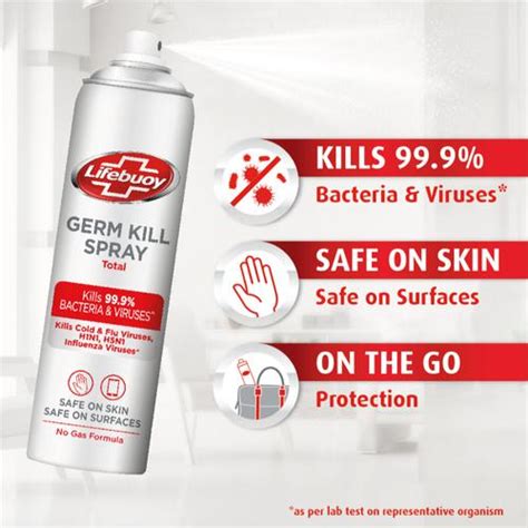 Buy Lifebuoy Germ Protection Spray Total Kills 99 9 Bacteria