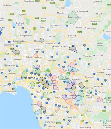 School Zone Map Melbourne