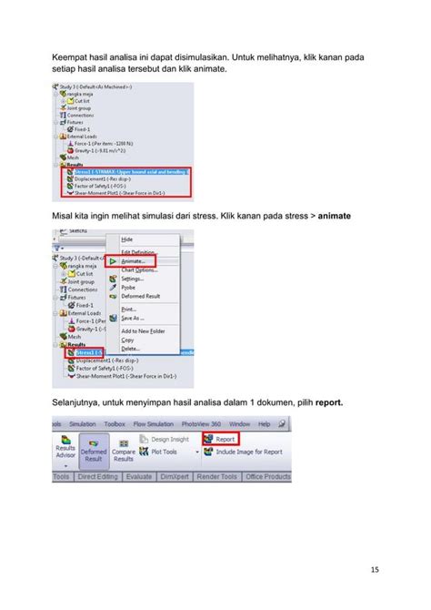 Tutorial Solidworks Stress Analysis Pada Rangka Meja PDF