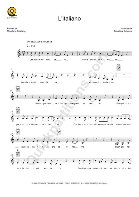 L Italiano Piano Sheet Music Toto Cutugno Digital Sheet Music Hot Sex