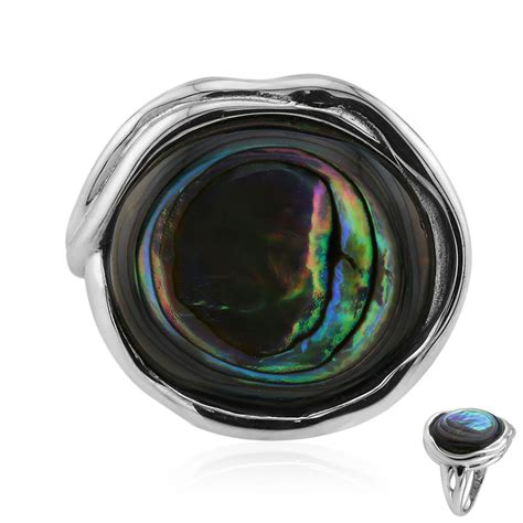 Art Of Nature Chinesische Abalone Silber Ring