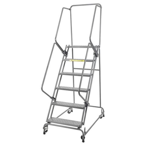 Ballymore Fsh626p Steel Standard Rolling Ladder With Spring Loaded