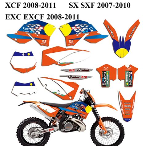 Pegatinas para KTM SX SXF calcomanías para KTM EXC EXCF XCW gráficos