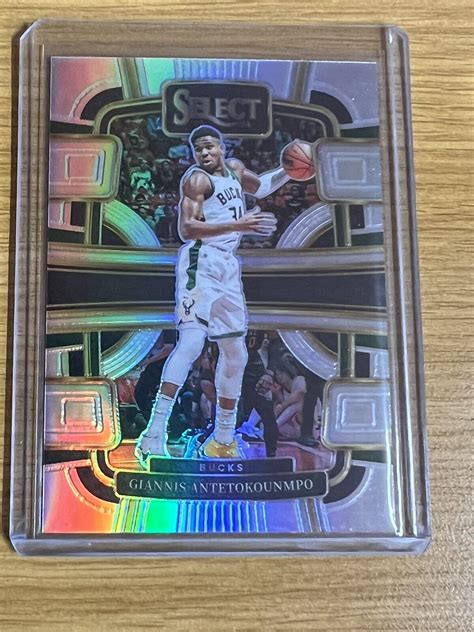 2023 24 Panini Select Giannis Antetokounmpo Silver Concourse Prizm 60