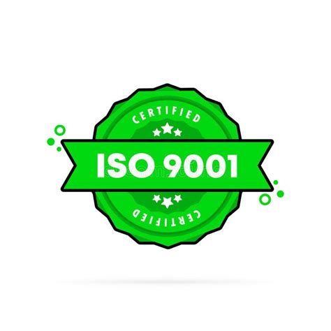 Iso Stamp Vector Iso Badge Icon Certified Badge Logo