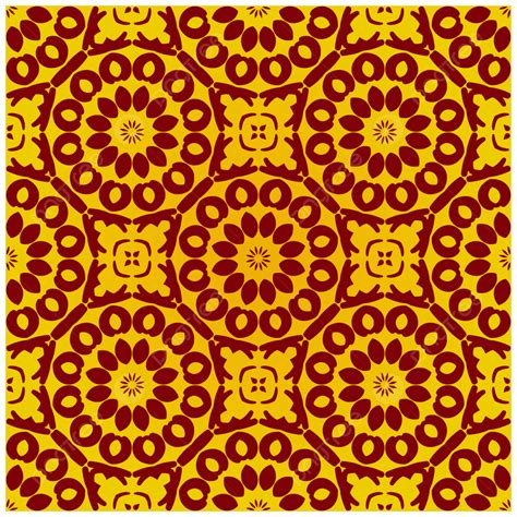 Luxury Royal Red Gold Ethnic Seamless Pattern Design Element Background Royal Golden Pattern