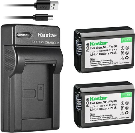 Amazon Kastar Battery X Slim Usb Charger For Np Fw And Sony