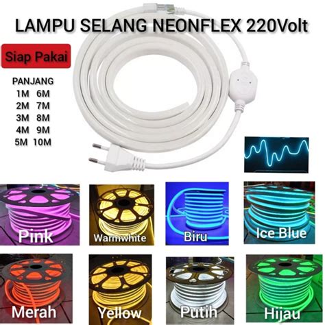 Jual Paket Lampu Led Neon Flex Ledf 11meter 15meter Ac 220v Lengkap