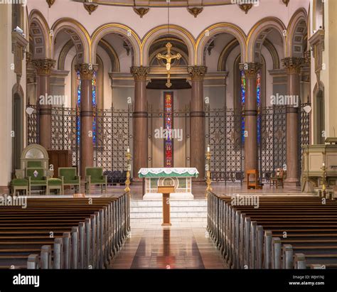 Interior Of The Historic Cathedral Of The Sacred Heart In Richmond