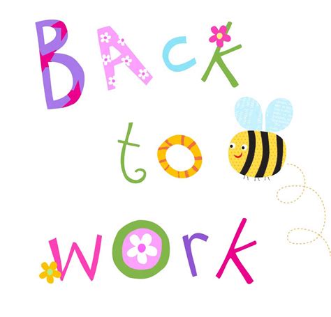 back to work after vacation clipart - Clipground