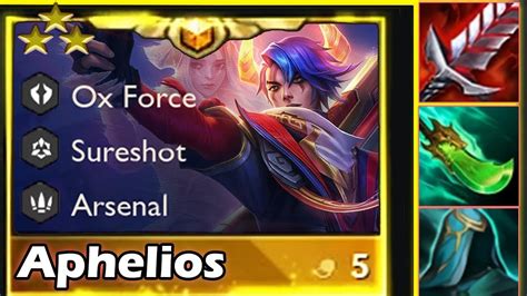 3 Star Aphelios Is UNBEATABLE Feat 4 Sureshot TFT YouTube