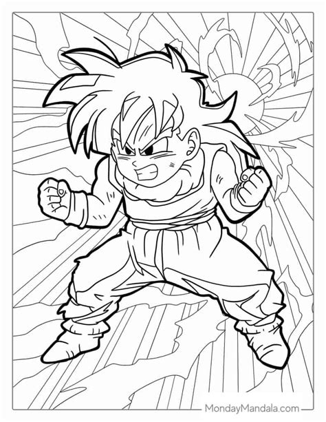 Gohan Super Saiyan Coloring Pages