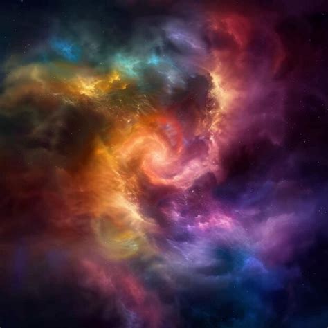 Premium Photo Colorful Space Filled With Stars Abstract Background