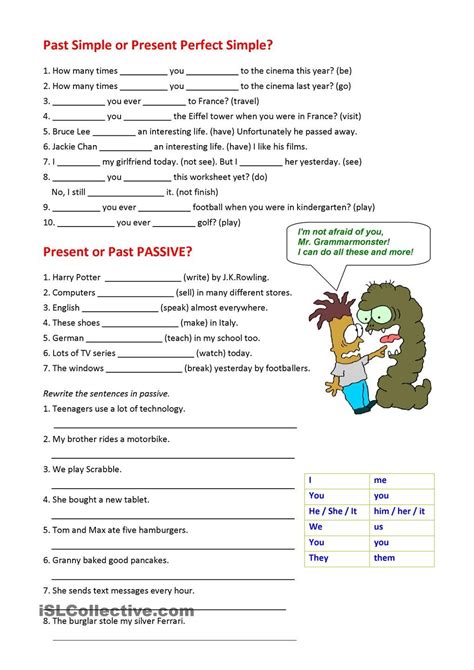 Present Past Future Simple Passive Exercises