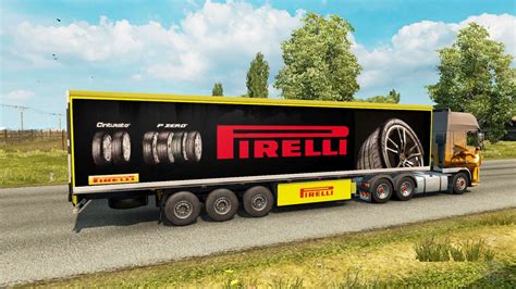 Pirelli Skin For The Trailer For Euro Truck Simulator 2