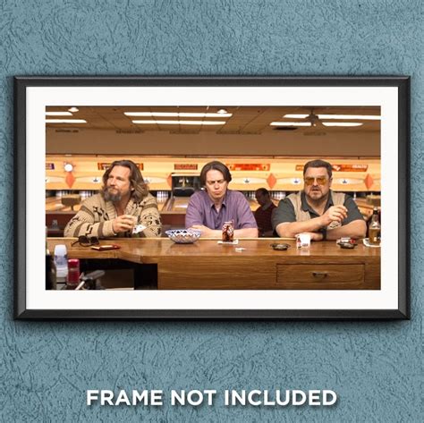 Big Lebowski Bowling Poster Funny Bathroom Art Print Big Lebowski Dude