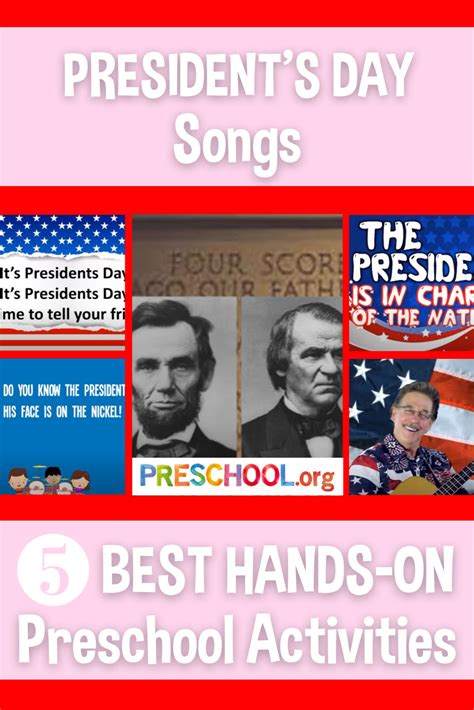 The 5 Best SONGS for PRESIDENT'S DAY Preschool Theme - Preschool.org