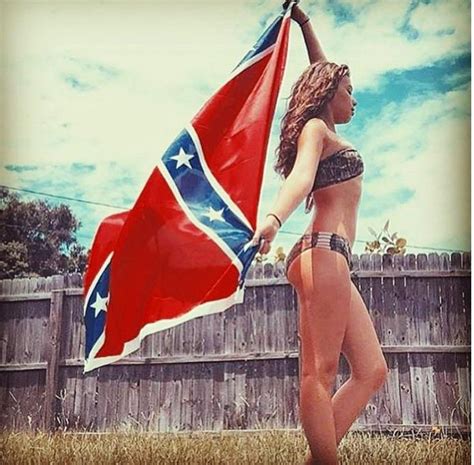 Confederate Flag Bikini Girl Woman Blank Template Imgflip