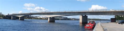 Bridge over Kalix River in Kalix, view towards south. | Download ...