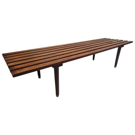 Mid Century Modern Slat Bench By Walter Antonis For Spectrum 1970s For Sale At 1stdibs