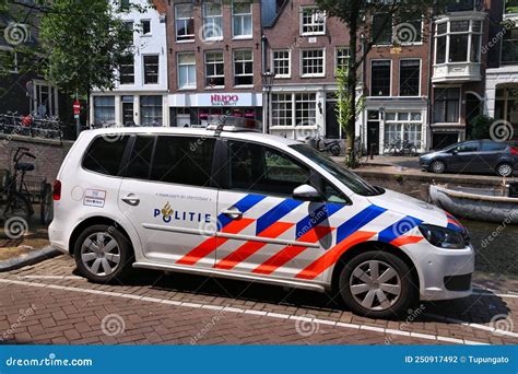 Amsterdam Dutch Police Car Editorial Photography Image Of Capital