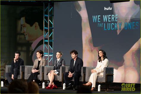 Joey King Logan Lerman Debut We Were The Lucky Ones Trailer At Hulu