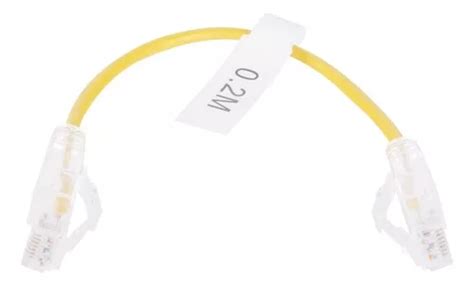 Patch Cord Cable De Parcheo Slim Utp Cat6 20 Cm Amarillo MercadoLibre