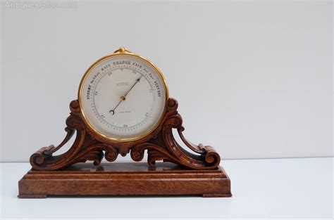 Antiques Atlas Victorian Aneroid Barometer On Stand By Js Marratt