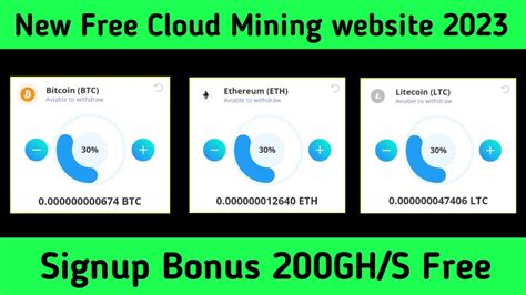 New Free Bitcoin Cloud Mining Website 2023 Free Eth Cloud Mining