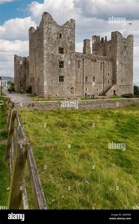 UK, England, Yorkshire. Bolton Castle, finished 1399, where Mary Queen ...