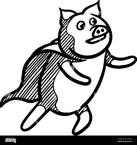 Hand Drawn Pig Vector Illustration Stock Vector Image Art Alamy