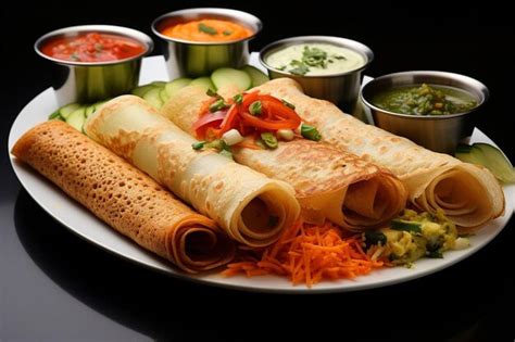 Premium Photo | South Indian Street Food Dosa Craze Dosa fast food ...