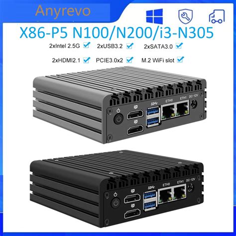 X P Fanless Mini Pc Firewall Router Th Gen Intel N Ddr Mhz