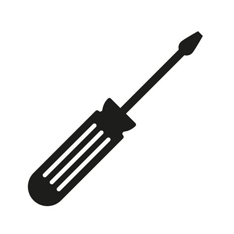 Screwdriver Vector Icon Isolated On White Background 8900736 Vector Art