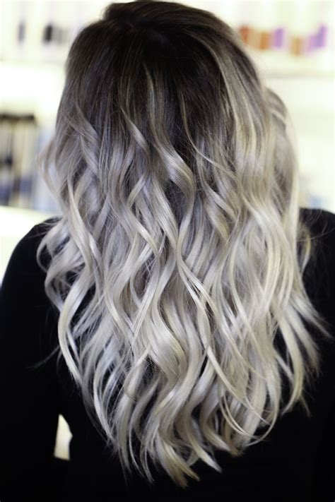 Platinum Blonde Hair With Black Roots