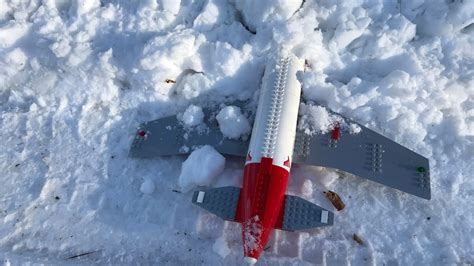 LEGO Plane Crash Into Snow YouTube