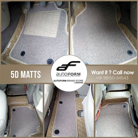 5d Matts For Toyota Innova 7 Seater In Beige Colour Quilted From The