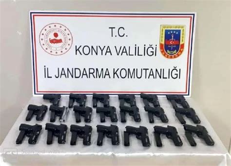 Beyşehir deki silah operasyonunda 20 ruhsatsız tabanca ele geçirildi