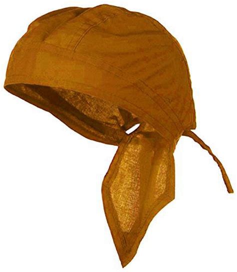 Doo Rag Du Rag Do Cotton Bandana Head Wrap Solid Color Chemo Cap Burnt