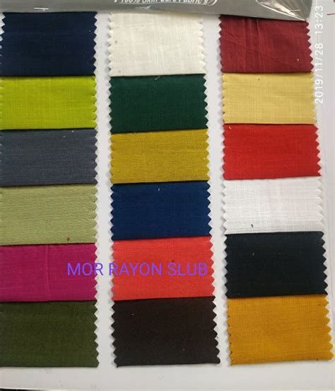 White Plain Rayon Slub Fabric Plain Solids At Rs 48 Meter In Balotra