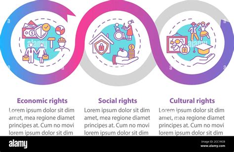 Human Rights Groups Vector Infographic Template Stock Vector Image