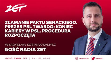 Gość Radia ZET Władysław Kosiniak Kamysz YouTube