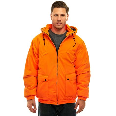 Trailcrest Mens Safety Blaze Orange Insulated And Waterproof Tanker