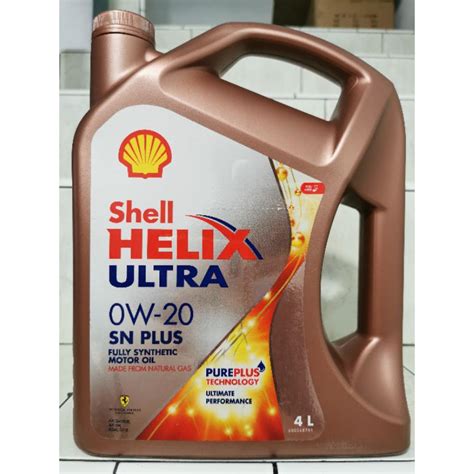 Jual Oli Shell Helix Ultra Sae W Api Sn Plus Full Synthetic